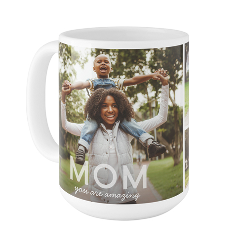 Amazing Bold Mom Mug, White,  , 15oz, White