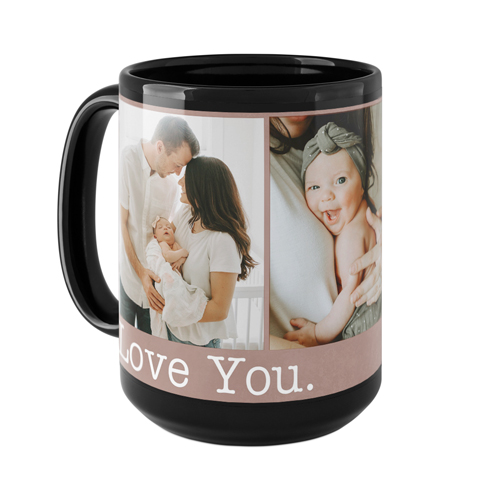 Love You Mug, Black,  , 15oz, Brown