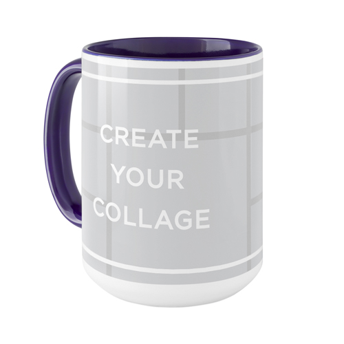 Create a Collage Mug, Blue,  , 15oz, Multicolor