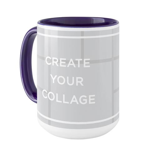 Create a Collage Mug, Blue, , 15oz, Multicolor, multi