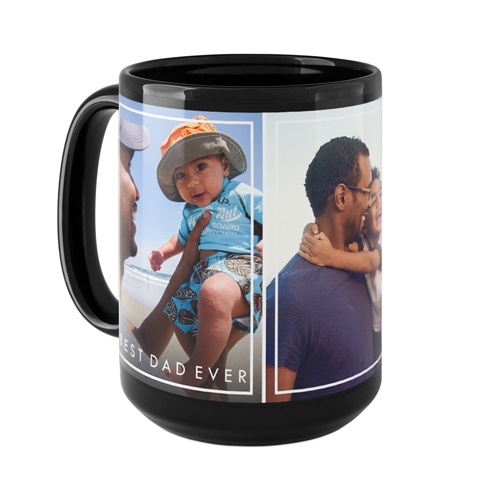 Simple Frames Mug, Black, , 15oz, White, white