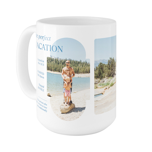 Travel Infographic Mug, White, , 15oz, White, white