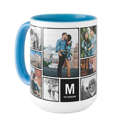 Pictogram Mug, Light Blue,  , 15oz, Black