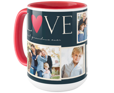 love collage mug