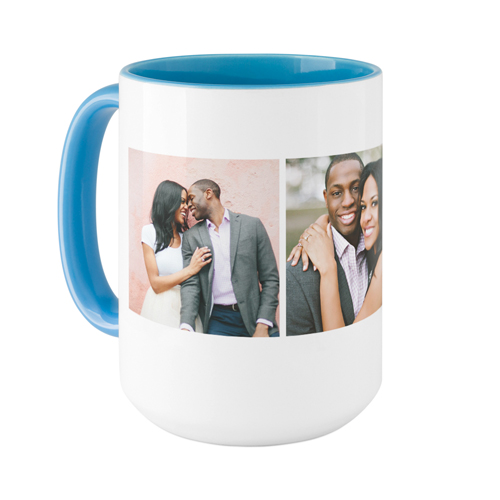 Classic Trio Mug, Light Blue,  , 15oz, White