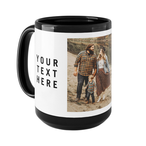 Gallery of Two Text Mug, Black,  , 15oz, Multicolor