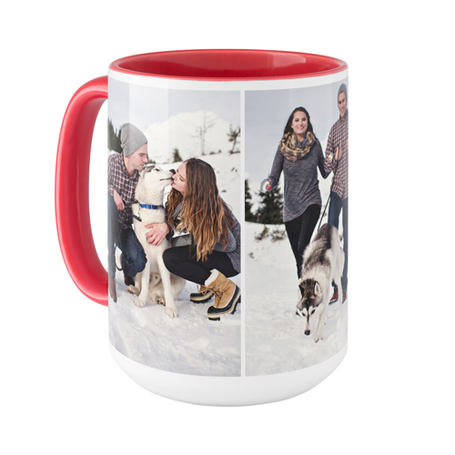 Pets Gallery of Three Mug, Red,  , 15oz, Multicolor