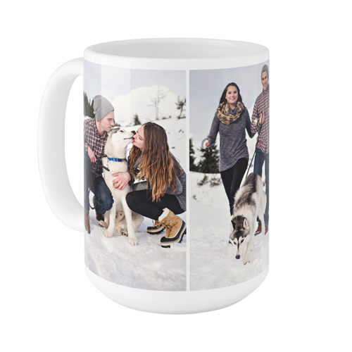 Pets Gallery of Three Mug, White,  , 15oz, Multicolor