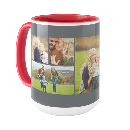 Gallery of Six Mug, Red,  , 15oz, Multicolor