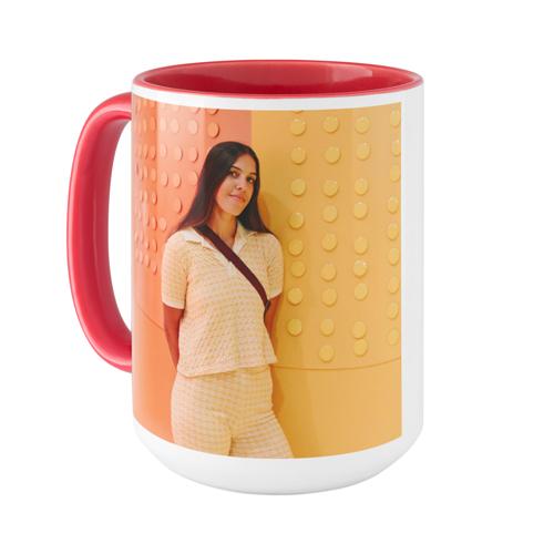Gallery of One Text Mug, Red,  , 15oz, Multicolor