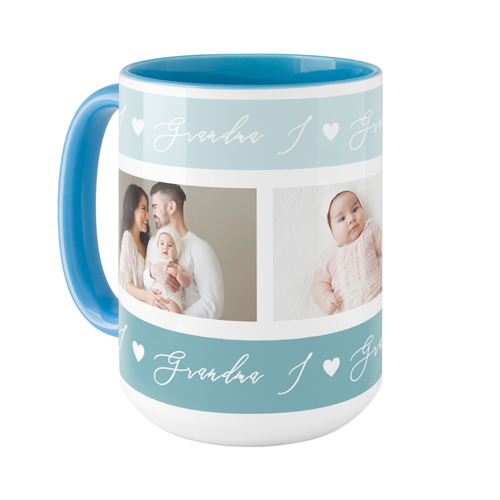 I Heart Grandma Mug, Light Blue,  , 15oz, Blue