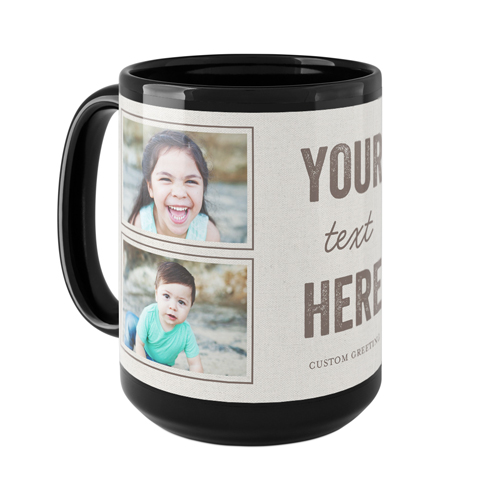 Your Own Words Mug, Black,  , 15oz, Gray