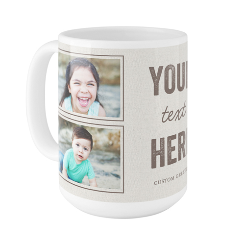 Your Own Words Mug, White,  , 15oz, Gray