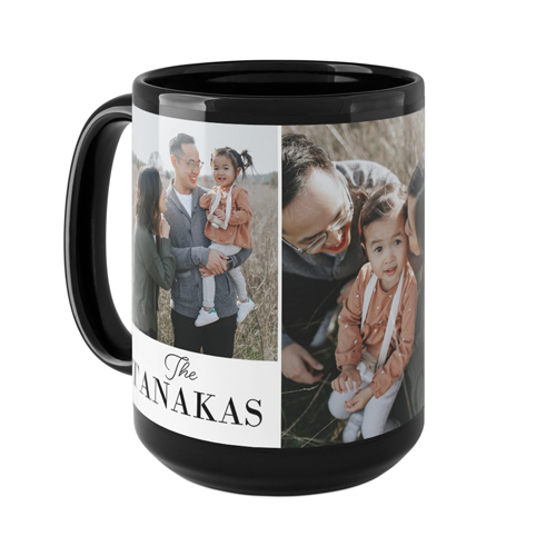 Gallery of Three Text Mug, Black,  , 15oz, Multicolor