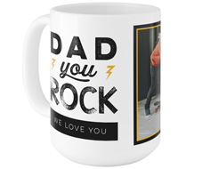 dad you rock mug