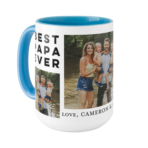 Gallery of Four Text Mug, Light Blue,  , 15oz, Multicolor