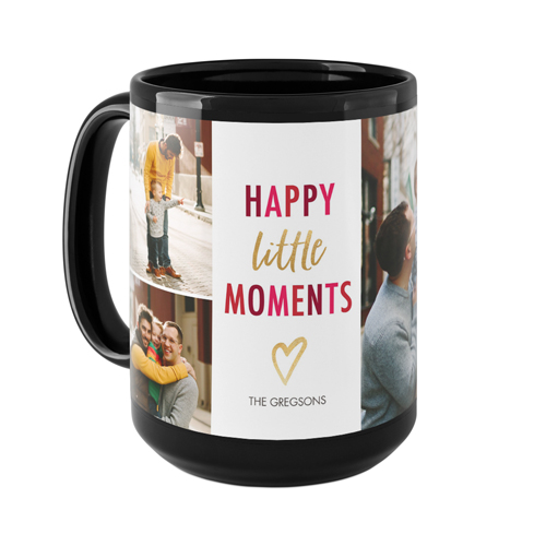 Little Heart Moments Mug, Black,  , 15oz, White