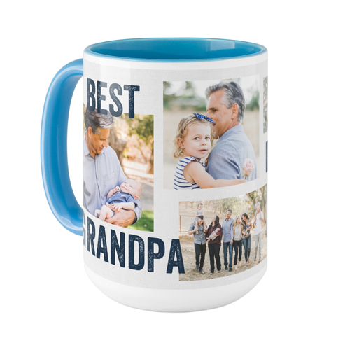 Best Ever Collage Mug, Light Blue,  , 15oz, Gray