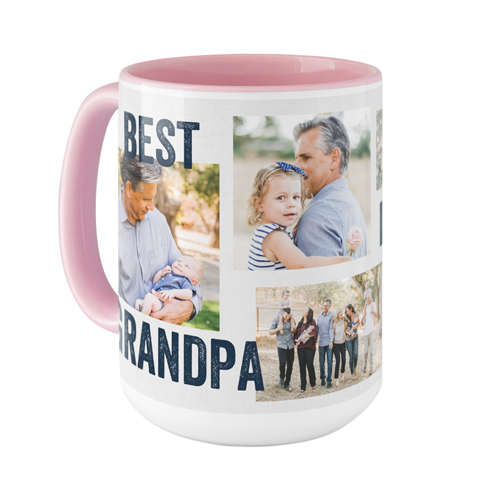 Best Ever Collage Mug, Pink,  , 15oz, Gray