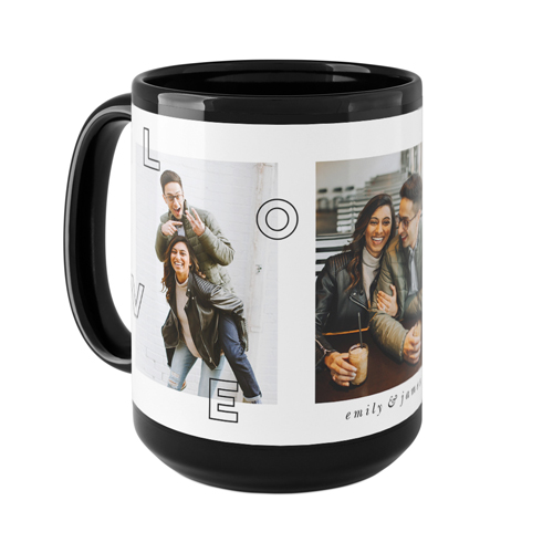 Love You All Over Mug, Black,  , 15oz, White