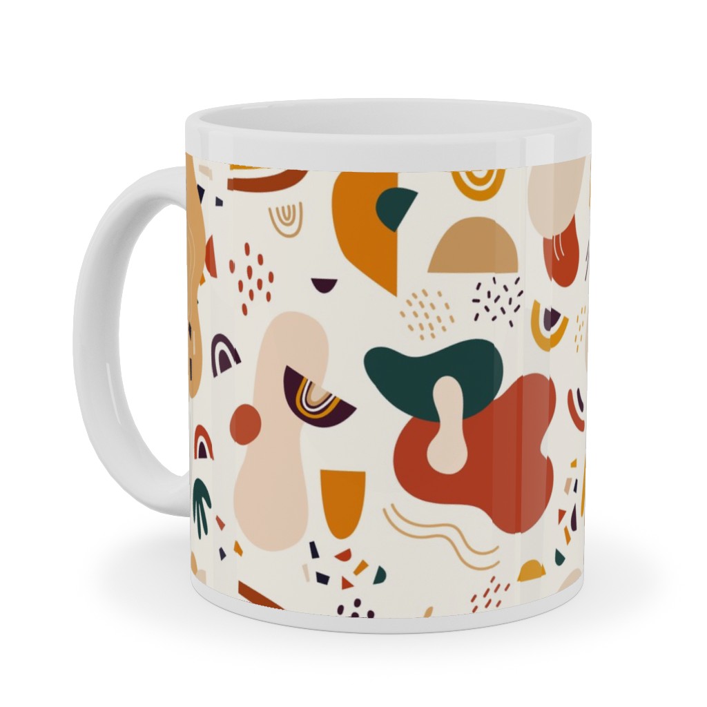 Abstract Seamless Pattern - Multi Ceramic Mug, White, , 11oz, Multicolor