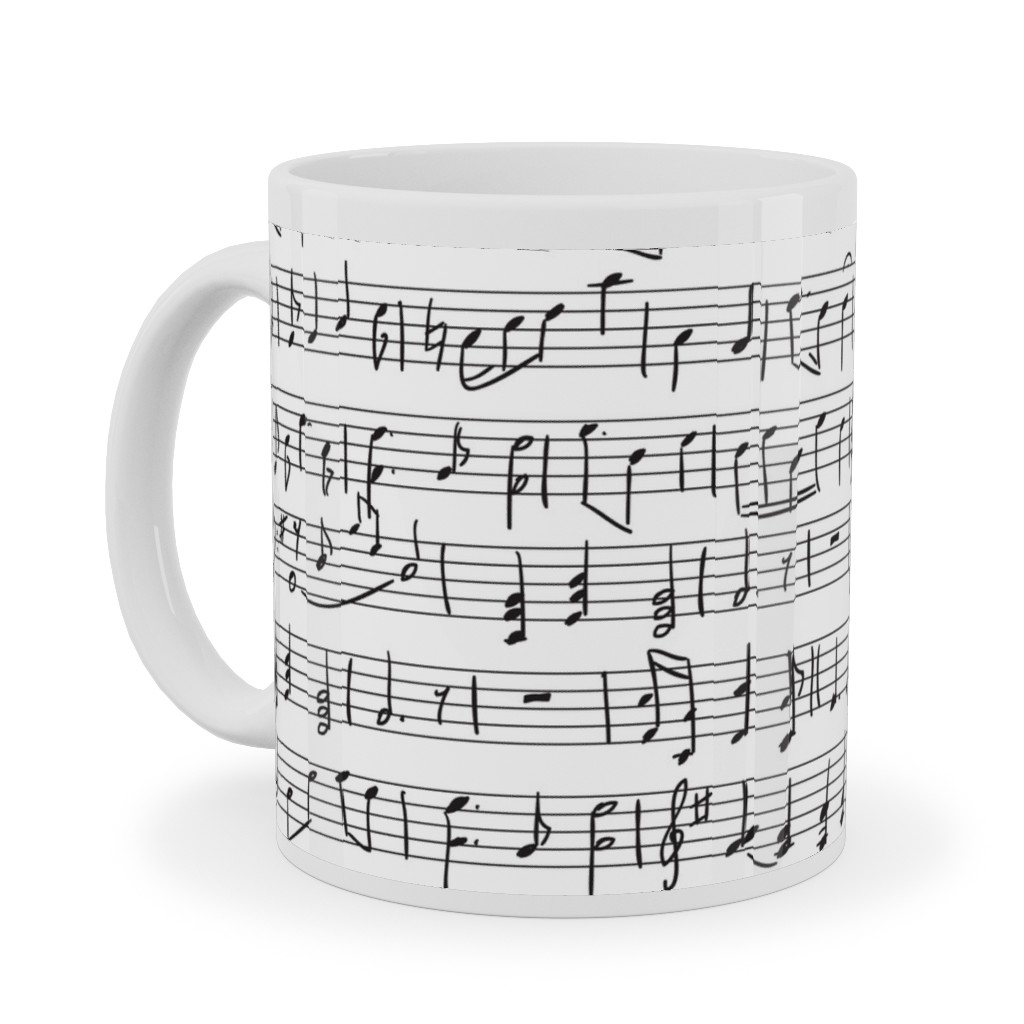 Music - Favorite Subject Ceramic Mug, White,  , 11oz, Black