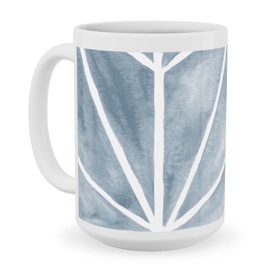 Coastal Stars - Blue Ceramic Mug, White, , 15oz, Blue, True Blue