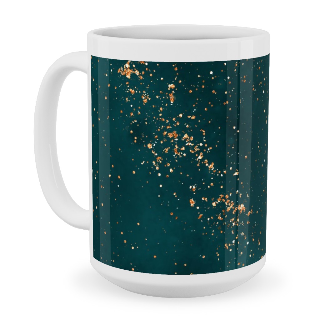 Stardust - Green Ceramic Mug, White, , 15oz, Green, Classic Green