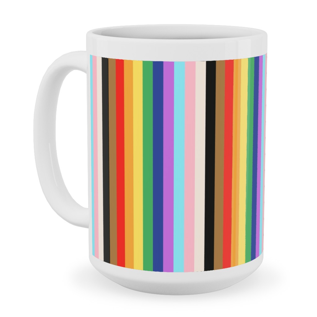 Lgbtq Stripes Rainbow Pride Flag Vertical Stainless Mug Shutterfly