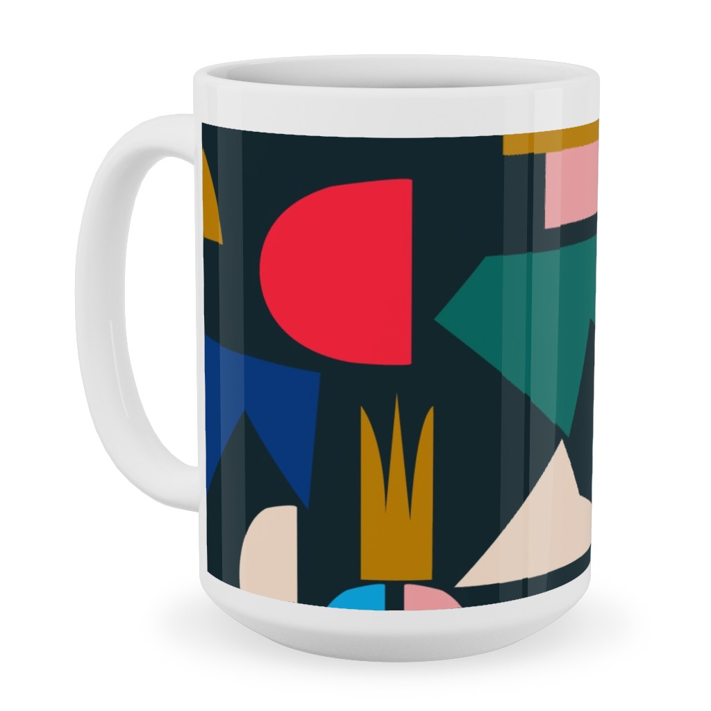 Shape of Things - Multi Ceramic Mug, White, , 15oz, Multicolor