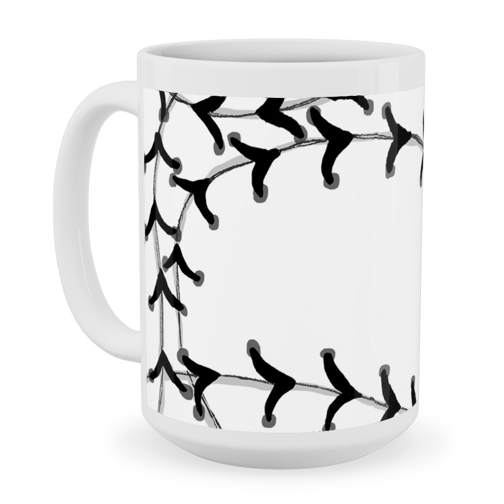 Ball Ceramic Mug, White, , 15oz, White, White