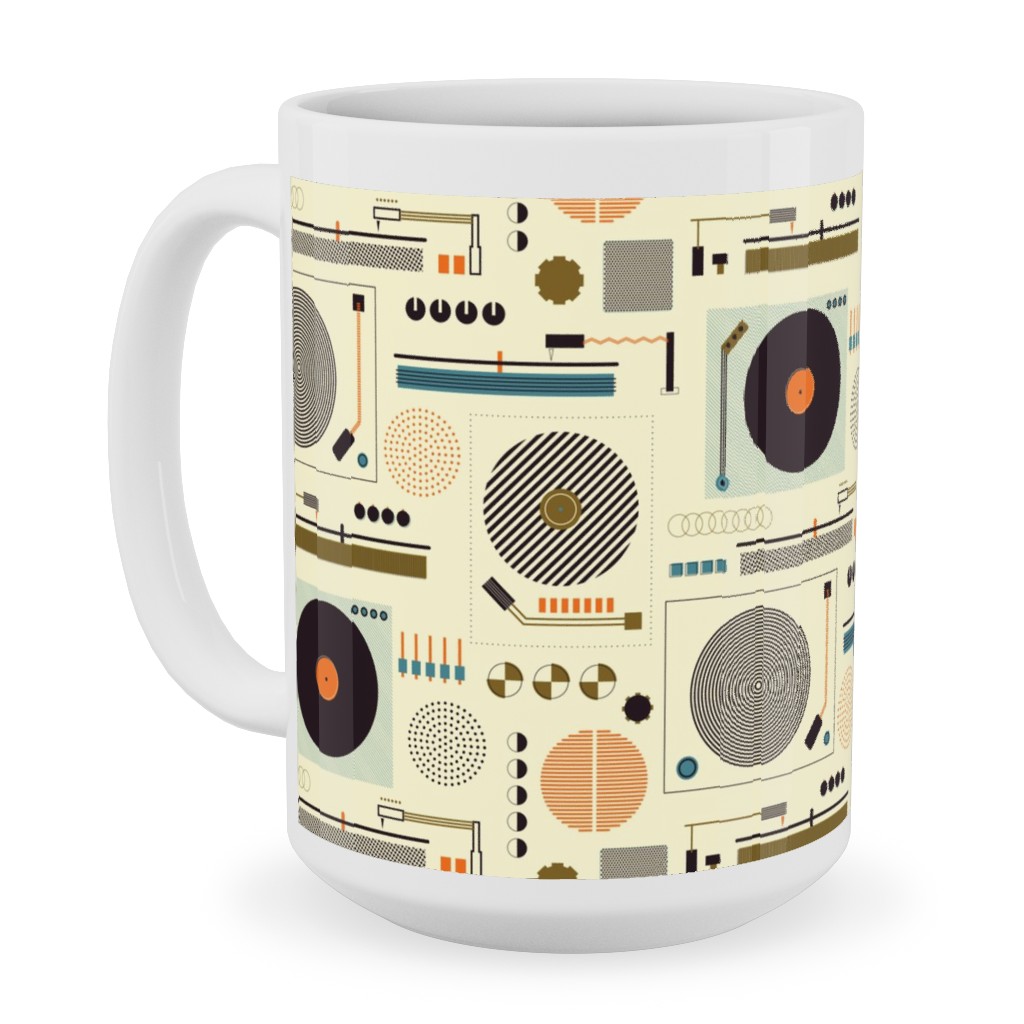 Bauhaus Records - Multicolor Ceramic Mug, White, , 15oz, Multicolor