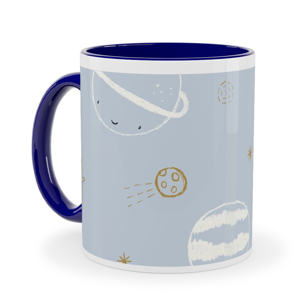 Space Adventure - Blue Ceramic Mug, Blue,  , 11oz, Blue