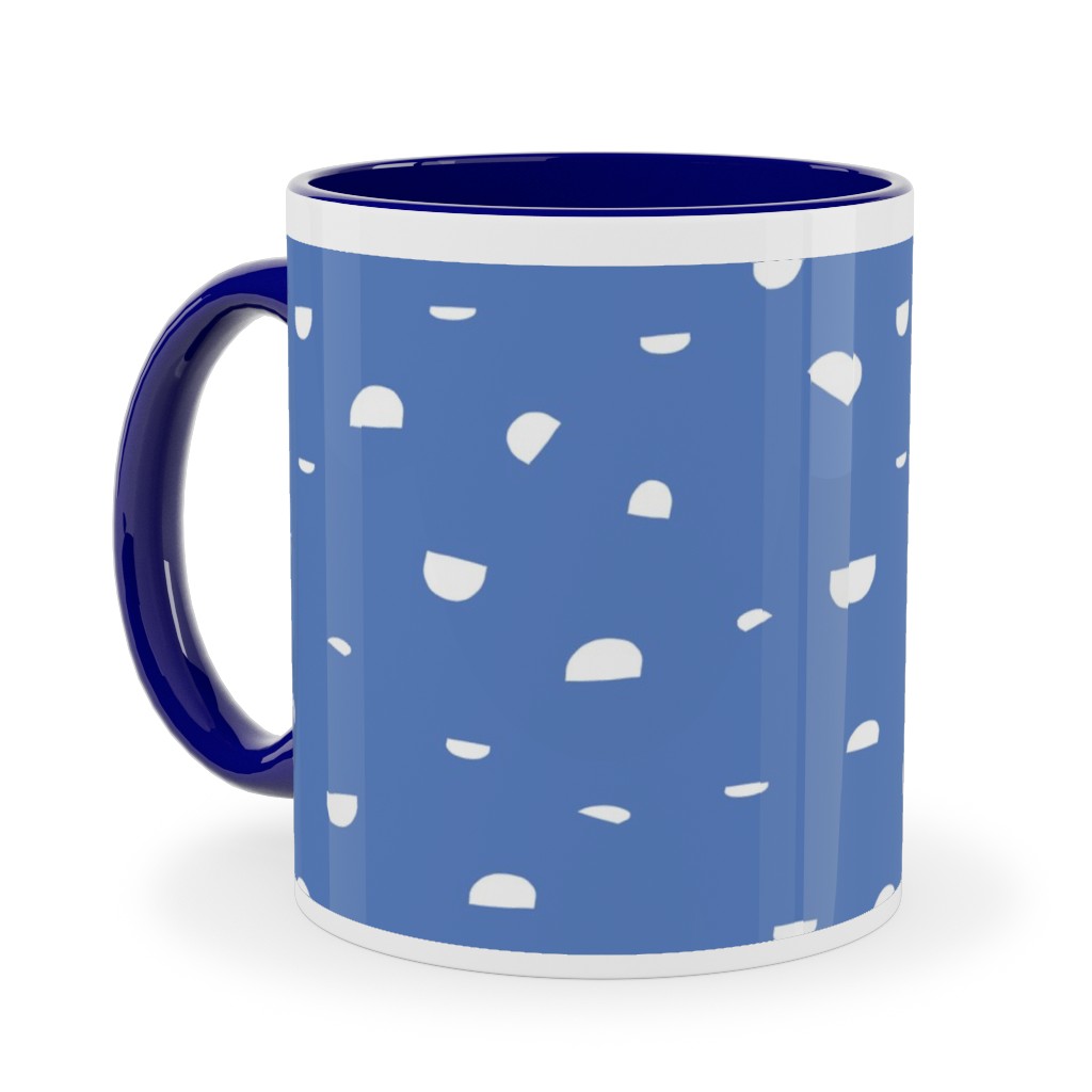 Shells - Blue Ceramic Mug, Blue, , 11oz, Blue, True Blue