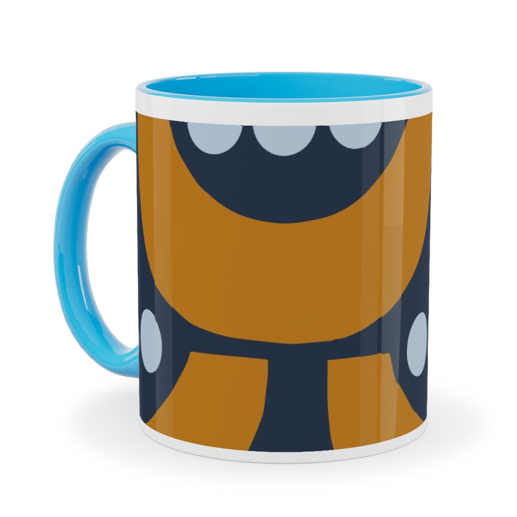 Tulip Ceramic Mug, Light Blue, , 11oz, Blue, Navy