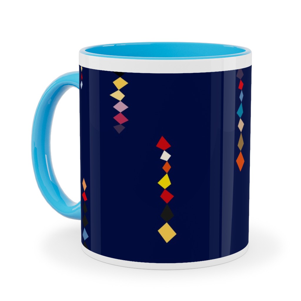 Square Color - Blue Ceramic Mug, Light Blue, , 11oz, Blue, True Blue