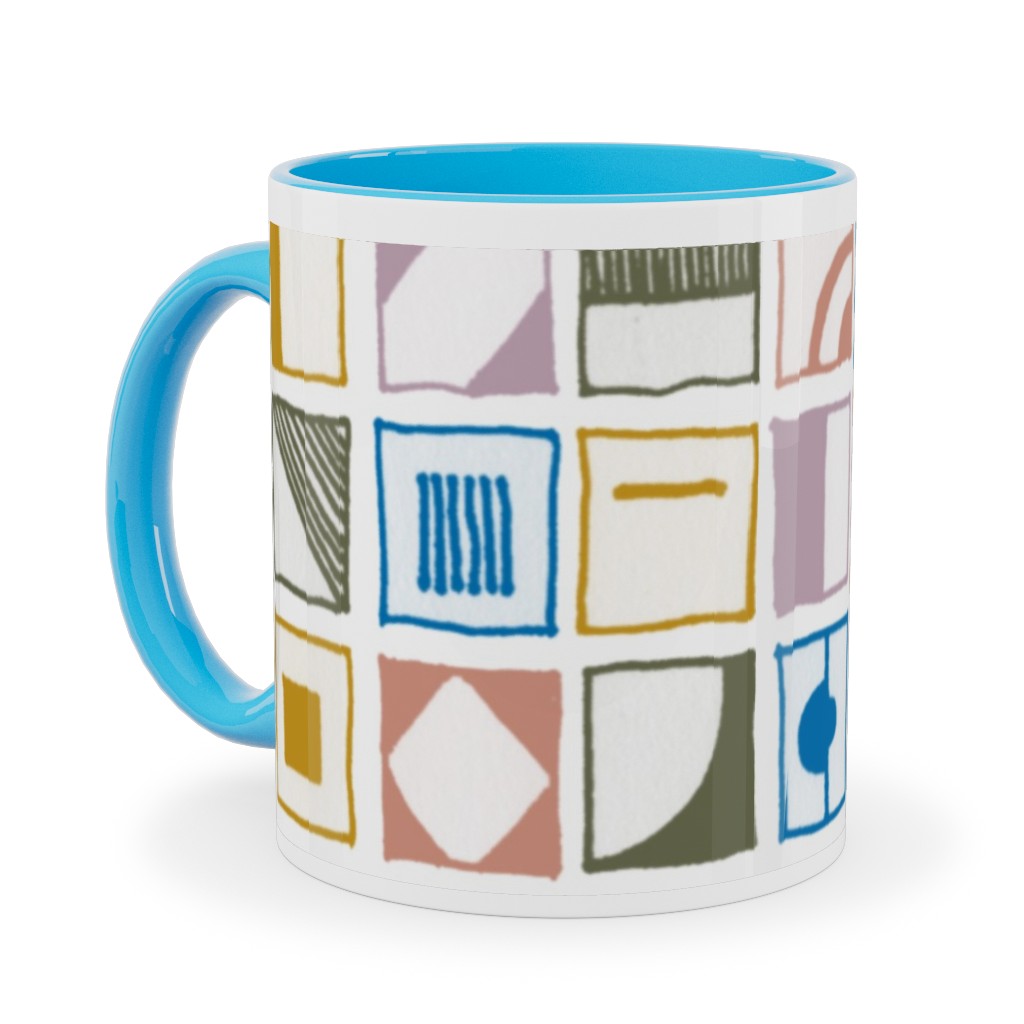 the New Nautical - Naval Flags - Multi Ceramic Mug, Light Blue, , 11oz, Multicolor