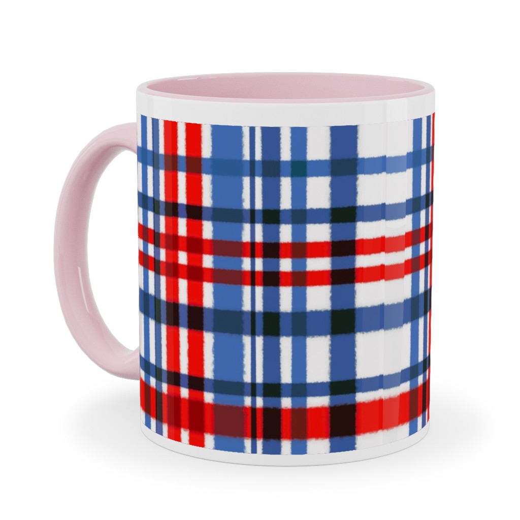 11oz Personalized Plaid Mugs
