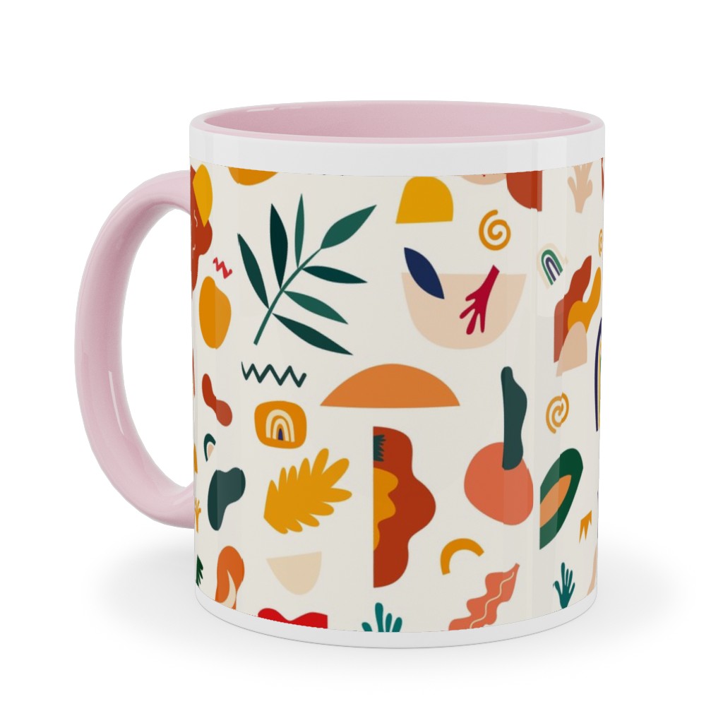 Seamless - Multi Ceramic Mug, Pink, , 11oz, Multicolor
