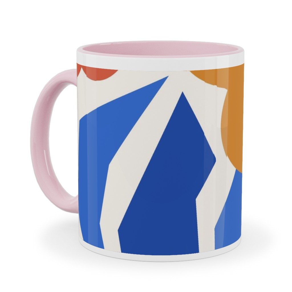 Papercut Flowers - Multi Ceramic Mug, Pink, , 11oz, Multicolor