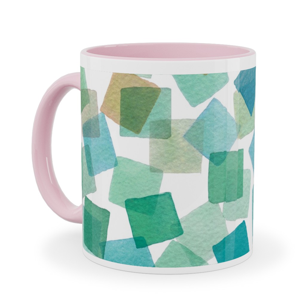 Confetti Party - Spring Pastel Ceramic Mug, Pink,  , 11oz, Multicolor