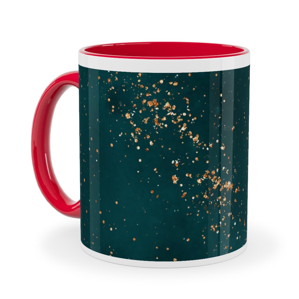 Stardust - Green Ceramic Mug, Red, , 11oz, Green, Classic Green