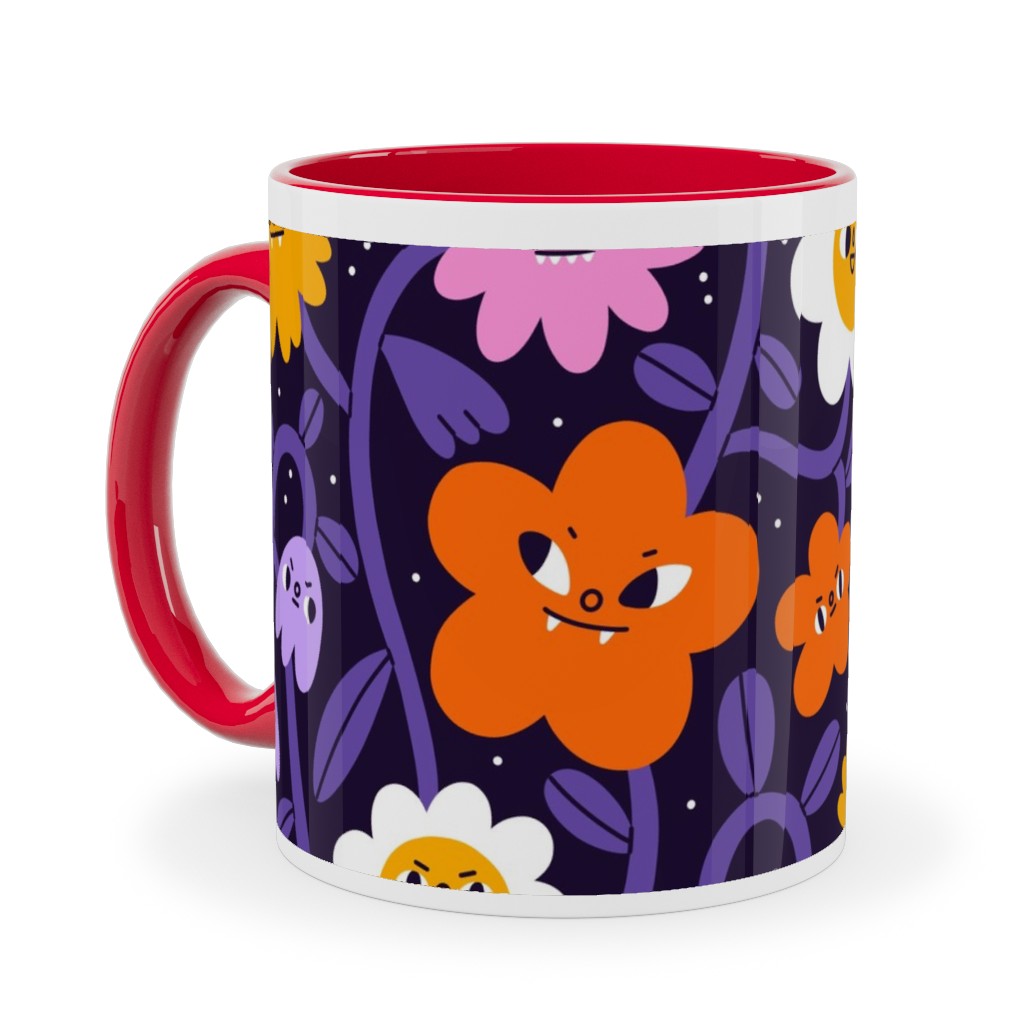 Extremely Wicked, Evil and Vile Halloween Garden - Purple Ceramic Mug, Red, , 11oz, Purple, Purple