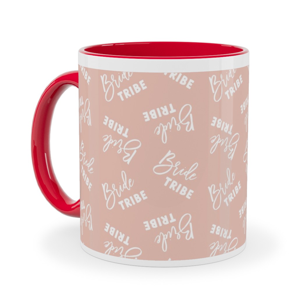 Bride Tribe - Light Pink Ceramic Mug, Red,  , 11oz, Pink