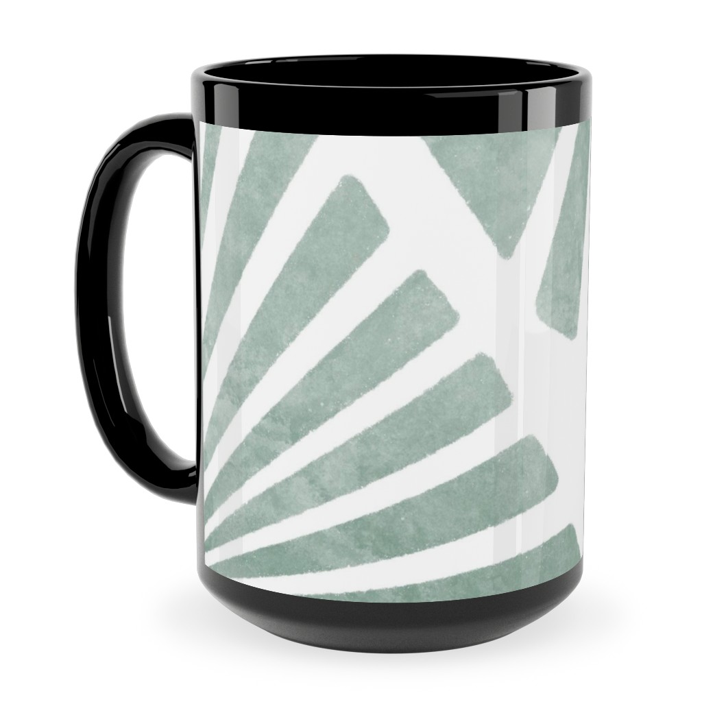 Laguna - Green Ceramic Mug, Black, , 15oz, Green, Classic Green
