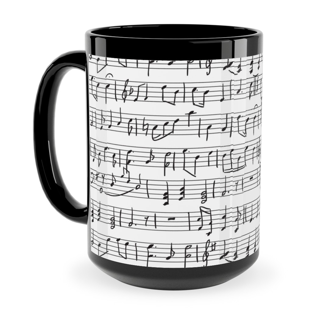 Music - Favorite Subject Ceramic Mug, Black,  , 15oz, Black