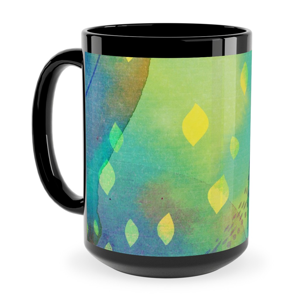 Daydreaming Ceramic Mug, Black,  , 15oz, Multicolor