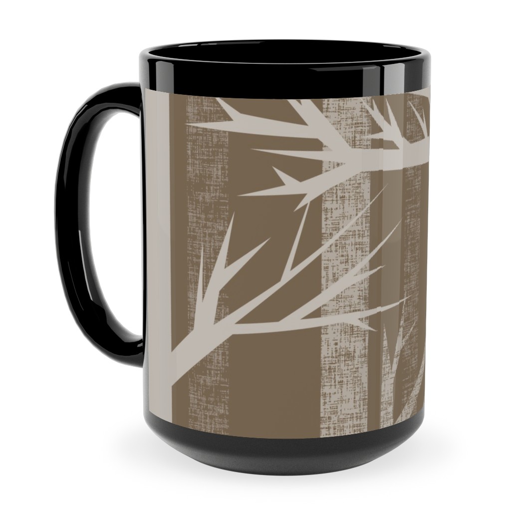 Winter Woods - Fawn Ceramic Mug, Black, , 15oz, Brown, Brown
