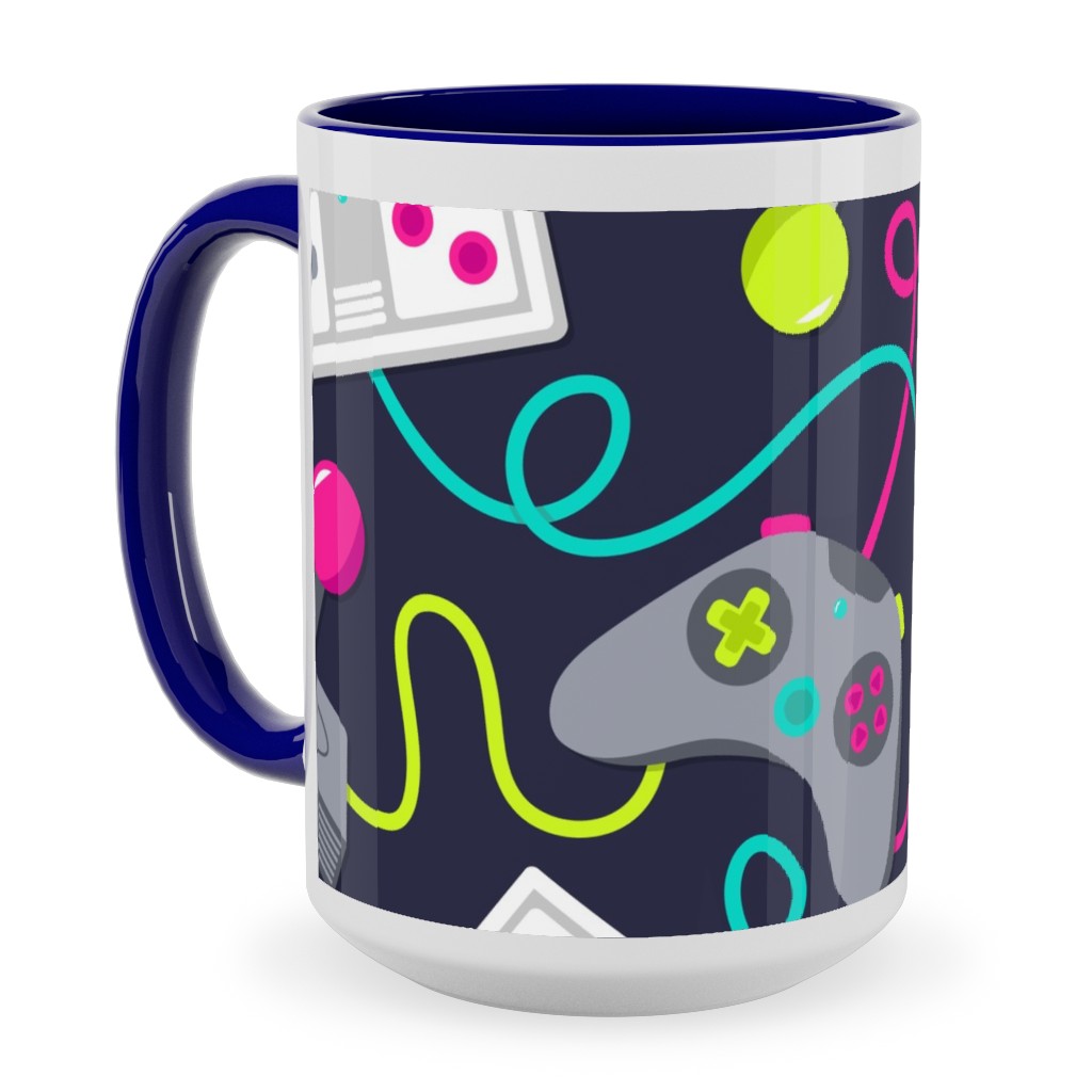 Video Game Gear - Multicolor Ceramic Mug, Blue,  , 15oz, Multicolor