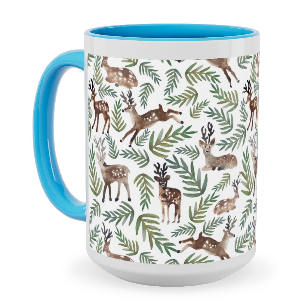 Loved Dearly - Green Ceramic Mug, Light Blue, , 15oz, Multicolor